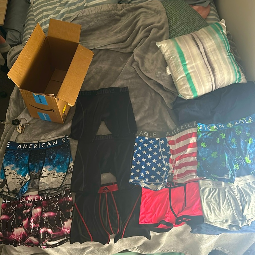 Set of boxer briefs VARIOUS BRANDS (AE, CK and ADIDAS)